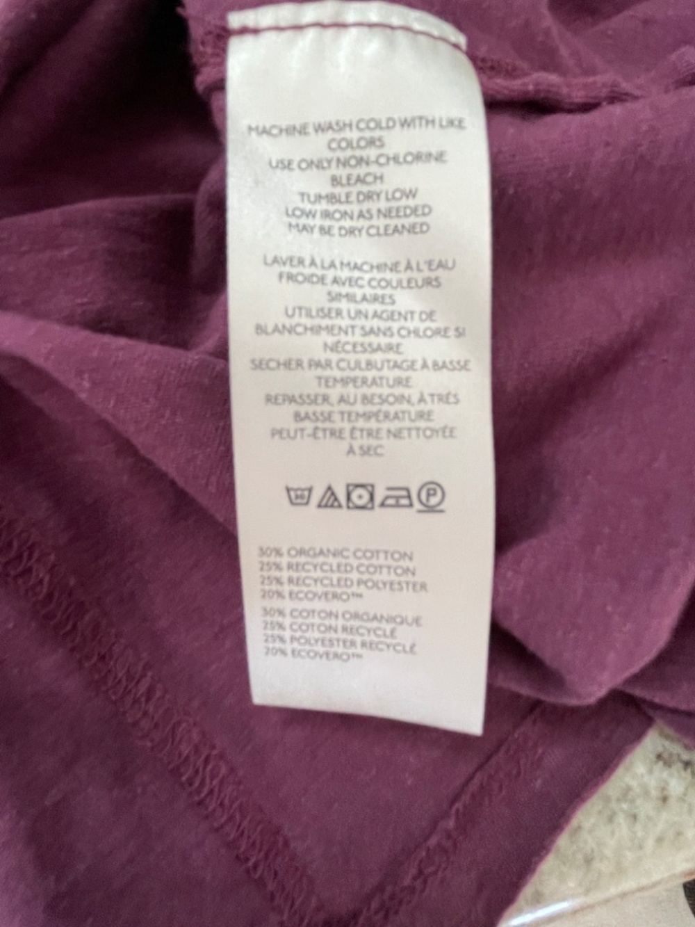 Free People We The Free Nova Tee  Violet Siren Size Medium - Picture 6 of 6
